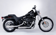 MILLER - Arizona - silber - 2-2 - SlipOn / Harley Davidson Softail Custom / EG-BE