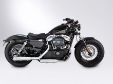 MILLER 2-2 Harley Sportster XL 1200 / SlipOn Auspuff / silber / SILVERADO II / 14 - 16 / EG-BE