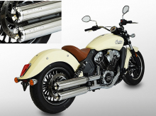 Vorführer: MILLER  YUMA II  / EURO 4 - SlipOn / silber poliert / Indian Scout -1133 ccm / Bobber / EG-BE