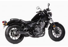 SALE: Falcon Double Groove / Honda CMX 500 Rebel / SlipOn 2-1 / schwarz-matt / EG-BE