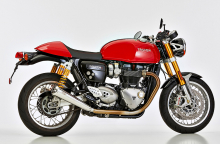 SHARK RETRO / SlipOn 2-2 / SlipOn 2-2 poliert / TRIUMPH Thruxton / ab 2004-15 / ABE