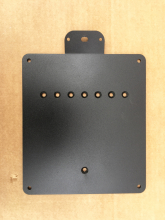 NEU: BR - KZH - Platte "SMOOTH"  ALU / Schwarz matt / 18 x 20 cm / DE