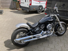 Nur bei uns: BR - Heckfender Stahlblech roh / inkl. Fenderstruts Steel - schwarz glanz / Yamaha XVS 1100 / Tüv