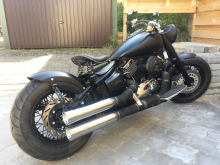 Bobber - Heckfender - Schutzblech - Set / schwarz matt / YAMAHA XVS 1100 Cus + Clas / Tüv