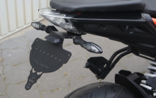 NEU ! - megakurzer BR - Kennzeichenhalter - Skull - KTM Duke 125 / 200 / 390 / ab 2017