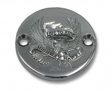 PW BREMSDECKEL "Life to Ride" / für KAWASAKI  VN 800 / VN 1500 Vulcan / Chrom