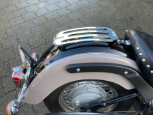 HH Gepäckträger - Solo Rack - Billet - Chrom - mit Halterung / Yamaha XVS 1100 Classic