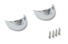 Blinkerschirme / Blinkervisiere / glatt - geschraubt / Kawasaki EN / W / VN / chrom / 1 Paar