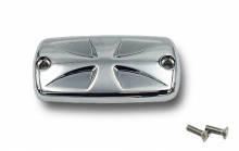HH BREMSDECKEL Mastercover "IRON CROSS - chrom / Suzuki VL 800 - Suzuki C 800 - Suzuki M 800 - Suzuki C