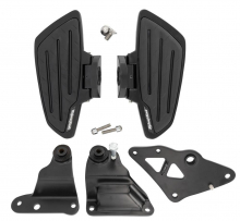 HH Fahrer-Trittbretter / New Tech Glide - schwarz / Kawasaki VN 900 Custom / keine Classic / 1 Paar / ABE