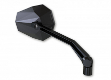 HS Spiegel - universal / Stealth -X2 - mit LED-Blinker - schwarz / E-geprüft / 1 Paar