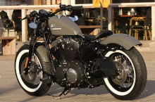 LENKER - HD - Roadster 1" (1 ZOLL) mit HD - Kerben / 810 / 80 / 170 mm / schwarz / mit ABE