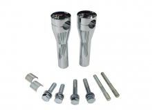 MB - Riser - Lenkerhalter Glide - 150 mm - chrom / passend für 1" (25,4 mm) und 7/8" (22 mm) Lenker