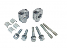 Sale: HH - RISER - chrom / Custom Style 40 mm / für 25,4 + 22 mm passend / Tüv