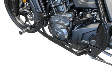 MB vorverl. Fußrasten /  Honda CMX 1100 Rebel / Ness Style gefräst / 30 cm / schwarz glanz / DCT - Automatik / SC83 / ABE