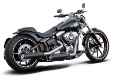 Black Sale: MILLER - Arozona - black - 2-2 - SlipOn / Harley Davidson Softail Breakout / CVO / EG-BE