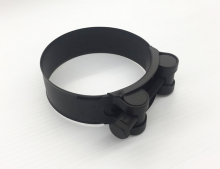 Auspuff - Klemmschelle / schwarz - matt / 46 - 49 mm / 1 Stck