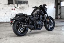S-Black-Black-Sale: MILLER 2-1 - Custom II -  Honda CMX 500 Rebel / SlipOn Auspuff / + SlashCut black / EURO 5 / EG-BE