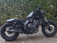 T-Black-Black-Sale: MILLER 2-1 - Custom III -  Honda CMX 500 Rebel / SlipOn Auspuff / + Tapered black / EURO 5 + / EG-BE