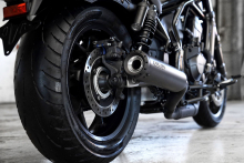 Sofort: Black Black - Sale: MILLER 2-1 - Custom II - Honda CMX 500 Rebel / SlipOn ESD / EURO 5 / EG-BE