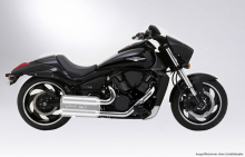 MILLER  El Paso - Auspuffkrümmer / silber poliert / Suzuki M 1800 R Intruder / EG-BE