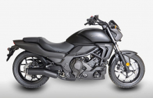 Black Sale: MILLER - Mulsanne -2-2 - black / Honda CTX 700 N / A / SlipOn / Seitenkoffer / KAT / EG-BE