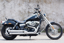 PENZL - Neo Classic Line Auspuffset / verstellbar / fein gebürstet / HD Dyna - FatBob / 04-10 /EG-ABE