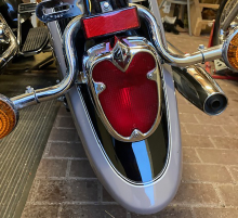 3D - Rücklichtverkleidung - Tech Glide "wunderschön"  / Yamaha XVS 650 / 1100 Classic / XVZ 1300 Royal Star / XV 1600 Wildstar - chrom