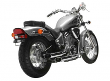 SALE: Eagle Iron - Komplettanlage - slash-cut / silber poliert / Honda VT 600 / PC 21 / EG-ABE
