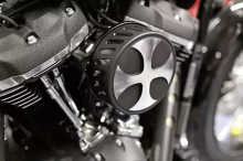 TB Powerluftfilter - Kit "IRON CROSS" - ALU bicolor - 3D / YAMAHA XV 1600 / TÜV