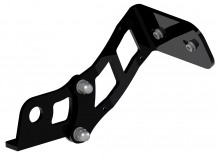 seitl. BR - Kennzeichenh. Kompl.-Set - Medium Pro / schwarz / HD Dyna - Modelle 06 - 17 / Tüv