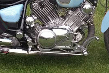 FALCON vorverlg. Fußrasten / 20 cm / Yamaha XV 1100 Virago / Tüv