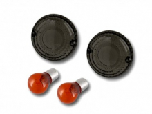 BR DARK-CUSTOM Blinker / Smoke-Black / 1 Paar / Yamaha XVS 650 / 1100 Classic / XVZ 1300