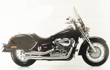 Super - Sale: Falcon Double Groove Komplettanlg. / mit KAT / poliert / Honda VT 750 Shadow ABS / RC50 / 53 / ab 2007 / EG-BE