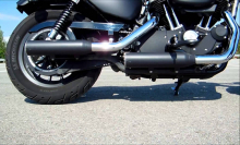 MILLER - Nebraska II - 2-2 / black / Harley DYNA LOW RIDER / FD2 - FS2 / 103 cui / EURO 4 / SlipOn / EG-BE