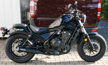 Black Sale: MILLER 2-1 - Custom - Honda CMX 500 Rebel / SlipOn Auspuff / black / EURO 5 / EG-BE