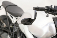 HS Lenkerenden-Spiegel - Victory X-RIM - mit LED-Blinker - im Spiegelarm/ universal / schwarz 1 Stck