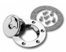 TB AIRKRAFT - Flugzeug-Tankdeckel / verchromt - abschließbar / belüftet / Einschweiß-Kit